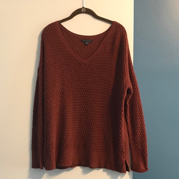 American Eagle Outfitters Tops - American Eagle Burnt Orange Sweater